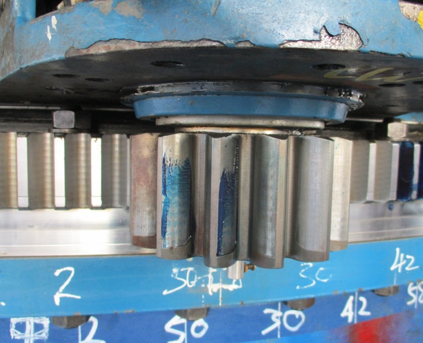 Tooth contact pattern/area Inspection at slew bearings — Portek OneStop